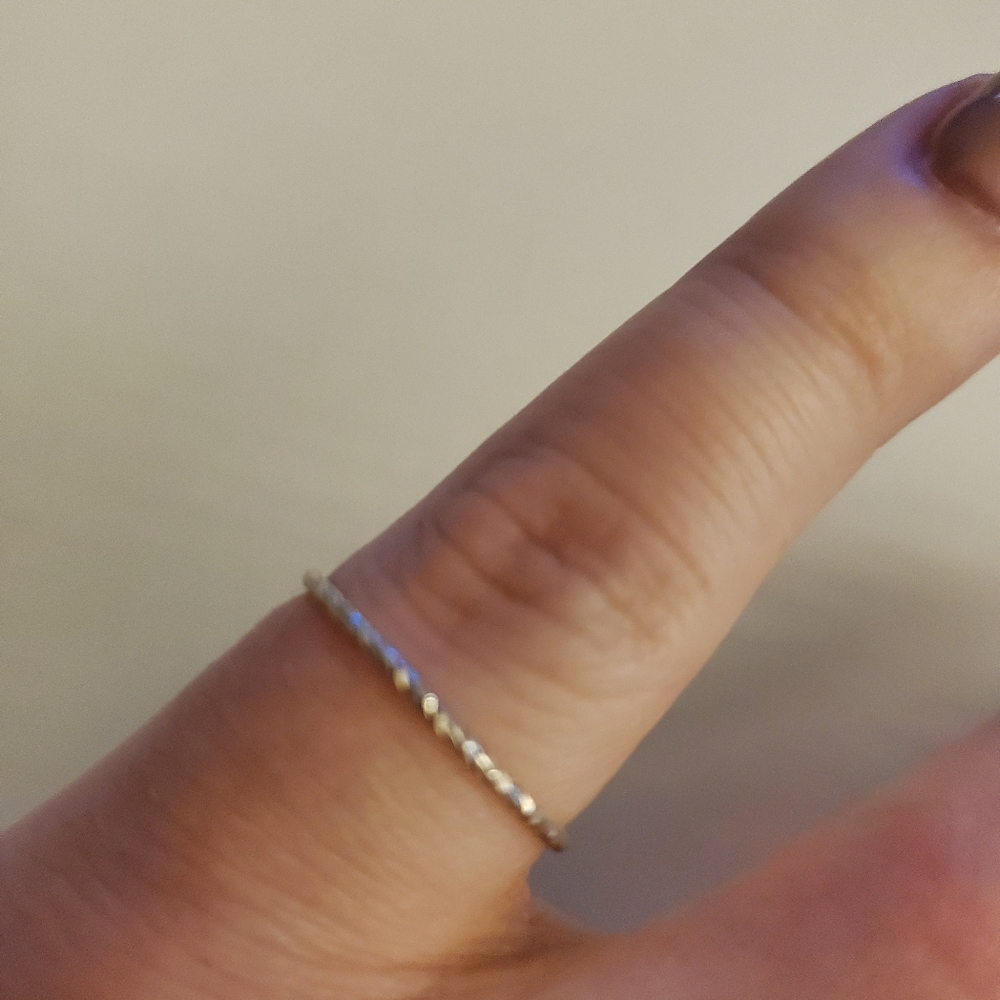 Super skinny silver band